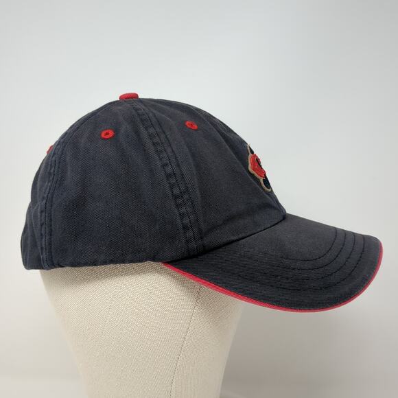 American Dry Goods Strapback Baseball Cap Black One Size Adjustable Cotton - Picture 5 of 10